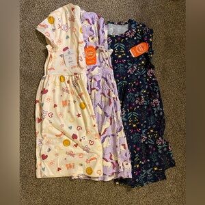 Three Brand New Girl’s Twirl Short Sleeve Dresses